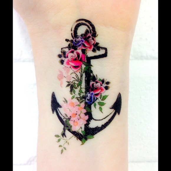 New Set of 2 Anchor Temporary Tattoo - Picture 2 of 2