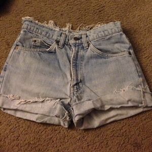 Levi's high waisted shorts