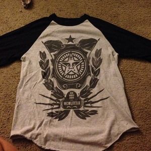Obey baseball tee shirt