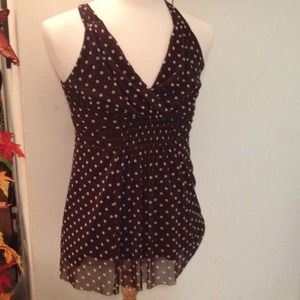 Polk a dot top - large