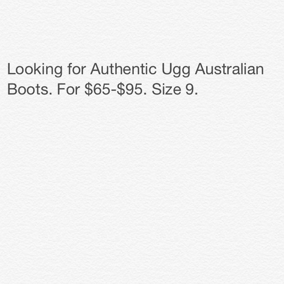 Looking for Uggs