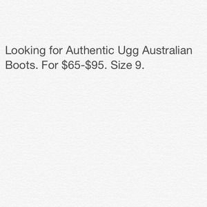 Looking for Uggs