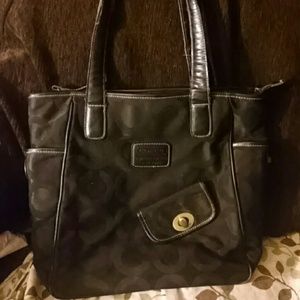 Black coach purse
