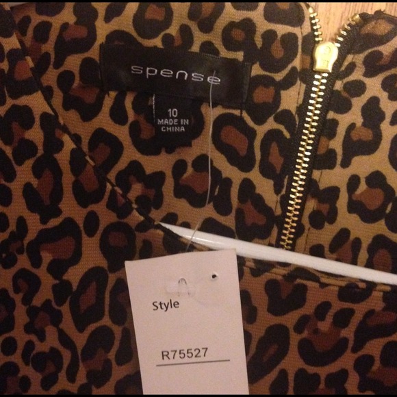 SOLD Cheetah sweater dress - Picture 3 of 3