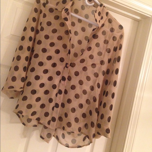 Polka dot blouse