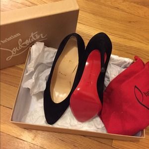 58% off Christian Louboutin Shoes - Christian Louboutin Velvet ...  