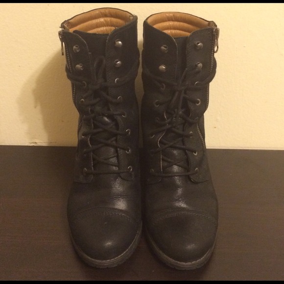 High Heel Moto Boot