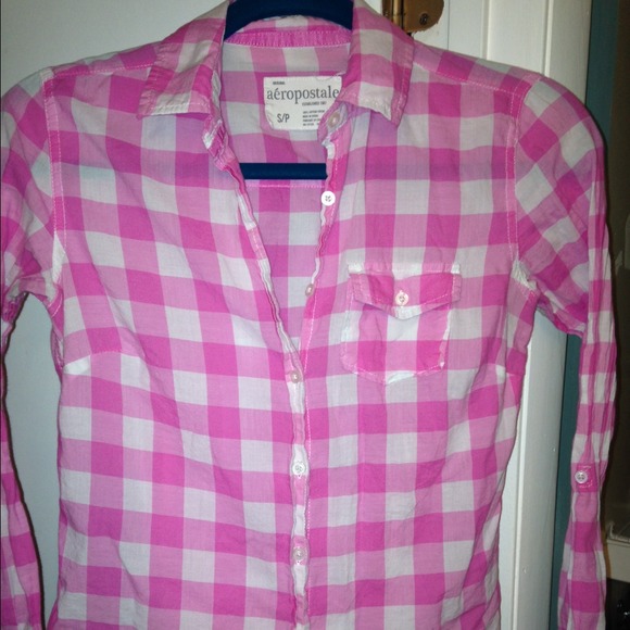 Pink plaid shirt