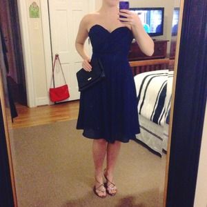 Navy cocktail dress. Size 8- fits like 6.