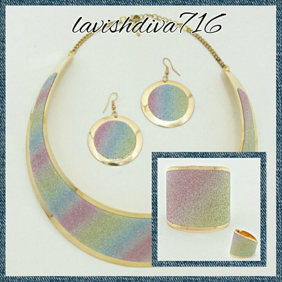 Rainbow choker set