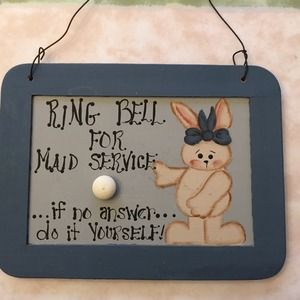 CUTE home decor/sign - wooden and hand painted