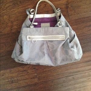Grey Authentic Coach Bag