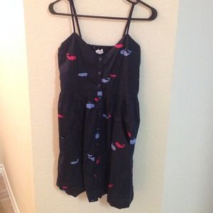 Blue and Pink Urban Outfitters Whale Dress