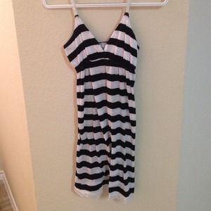 Black and White Striped Dress