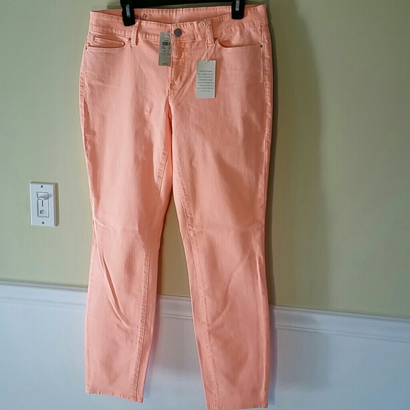 Ann Taylor Creamsicle jeggings