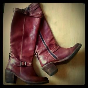 Amazing red vintage Frye boots