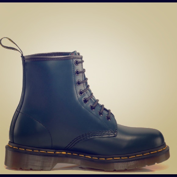 Navy Dr. Martens boots