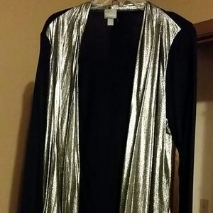 Black and silver over lay