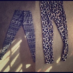 Aztec & Cheetah Print Leggings