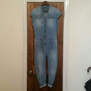 Zara Premium Denim Jumpsuit