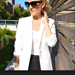 Theory white blazer
