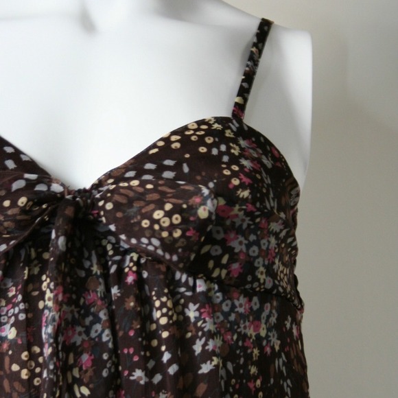 Tiny Floral Print Brown Dress from Nordstrom