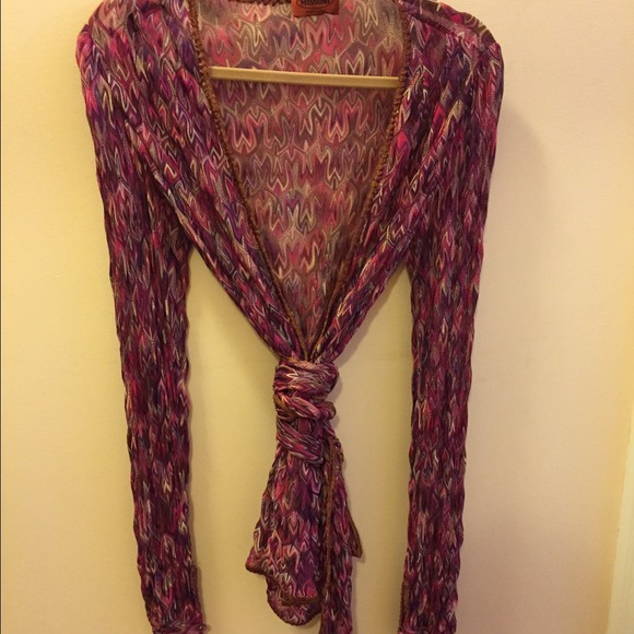 Missoni wrap shirt in the purple base print - Picture 1 of 4