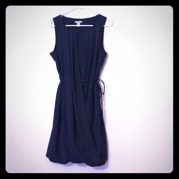 Classy Navy Wrap Dress