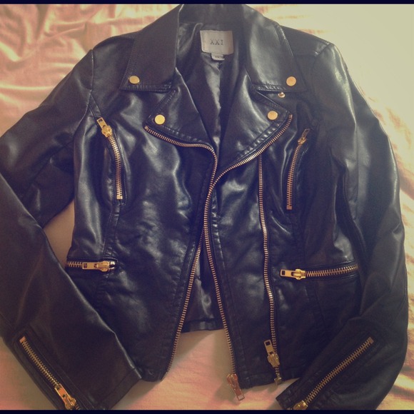Forever 21 black leather jacket