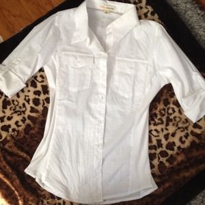 White Button up blouse