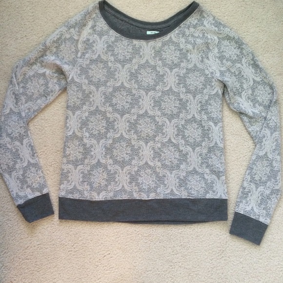 Gray Lace Sweater from Urban Outfitters