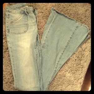 Super flare revolt jeans/ sweater