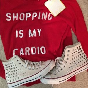 Wildfox shopping is my cardio sweater white label