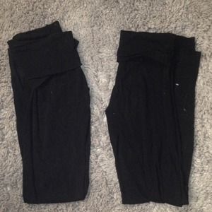 2 pairs Black yoga pants