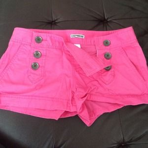 Hot pink express shorts