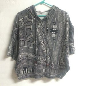 F21 Aztec Batwing Hoodie