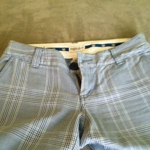 American eagle blue plaid capri pants!