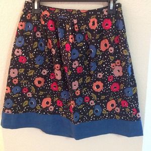 Urban Outfitters Black Floral Skirt