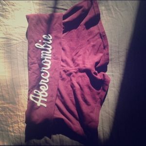 Abercrombie red yoga shorts