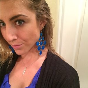 Blue Tiered Earrings