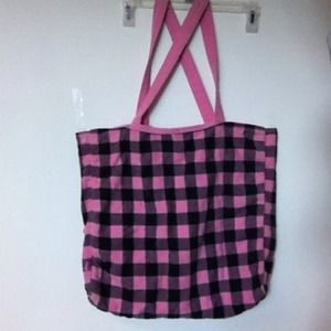 Pink and Blue reversible Pink  tote-bag