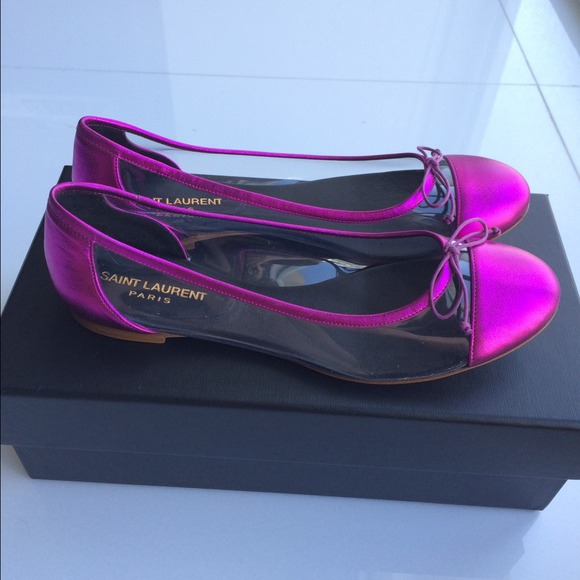 ♦️SOLD♦️ NWT Saint Laurent Cap Toe Ballet Flat