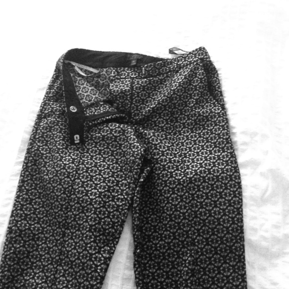 Topshop Pinned Jacquard Trousers.