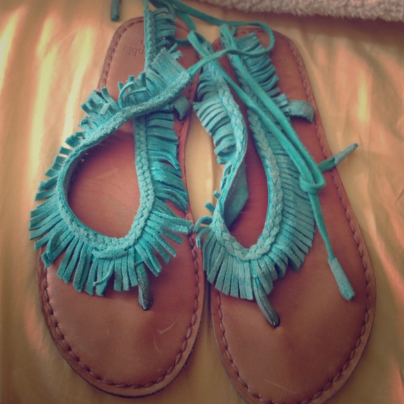 A&F Fringe sandals