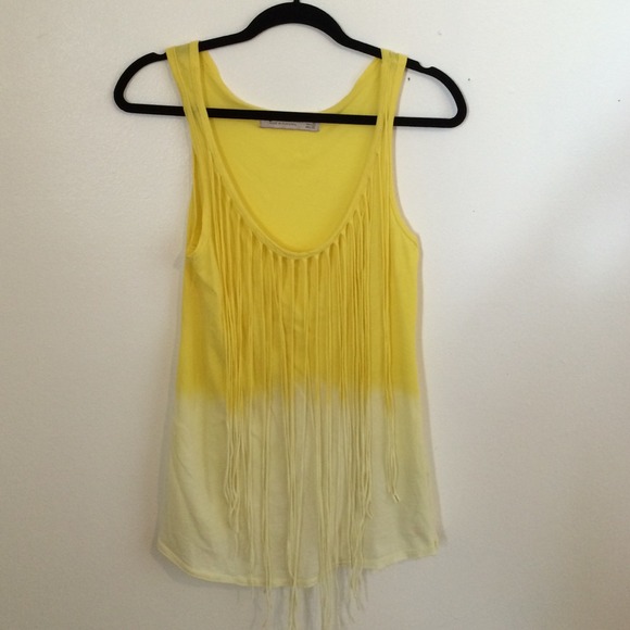 SOLD Zara fringe ombré tank top