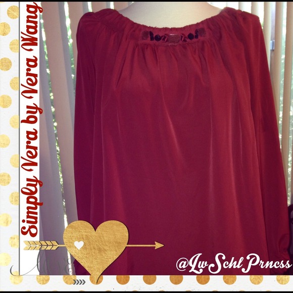 Simply Vera by Vera Wang Jeweled Neck Top