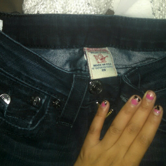 Dark boot cut jeans