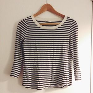 COS Sailor Stripe 3/4 Sleeve Tee