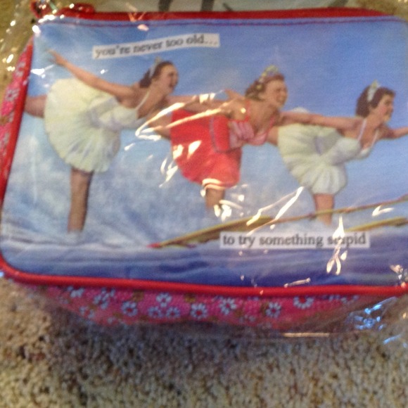 Anne taintor 2 cosmetic bags 2 coin