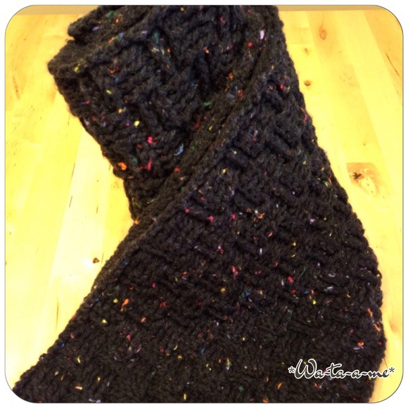 Hand Crocheted Oversized Cowl - Picture 2 of 3